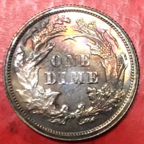 1876-Seated-Liberty-Dime---Possible-Proof-Or-Cleaned-Business-Strike?